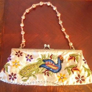 Vintage Beaded Sequin Purse w/Beaded Handle